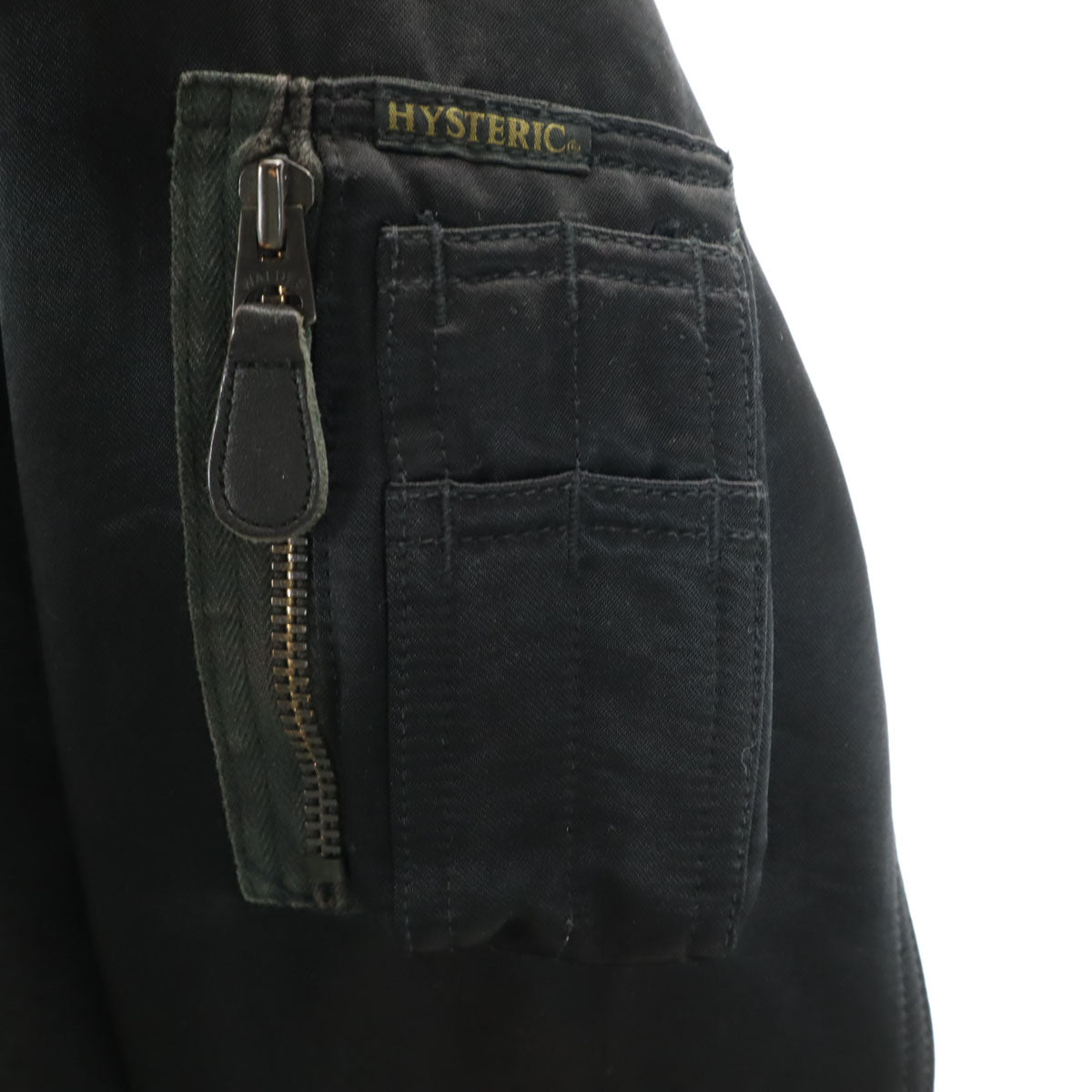 HYSTERIC GLAMOUR ヒステリックグラマー 日本製 フライトジャケット S ブラック メンズ