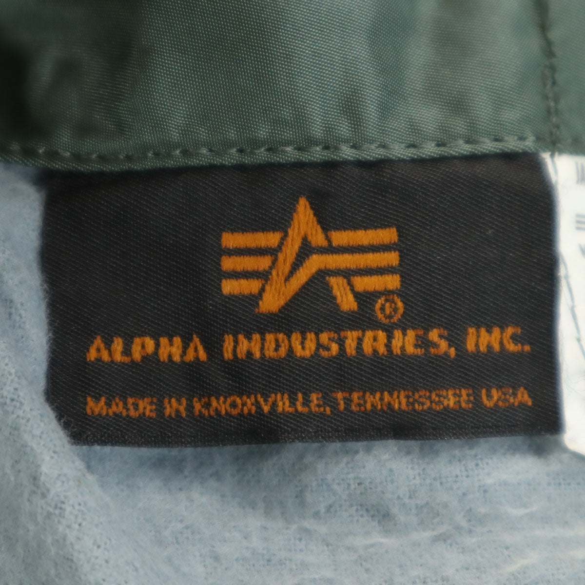 ALPHA INDUSTRIES INC アルファインダストリーズ USA製 MA-1 フライトジャケット L グリーン系 メンズ