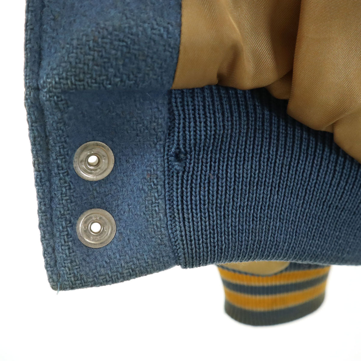 Kandel カンデル 70s 80s ヴィンテージ バーシティ ジャケット 38 ブルーグレー スタジャン メンズ