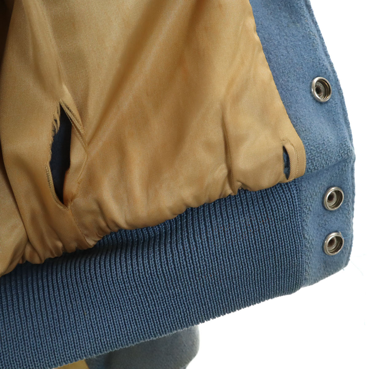 Kandel カンデル 70s 80s ヴィンテージ バーシティ ジャケット 38 ブルーグレー スタジャン メンズ