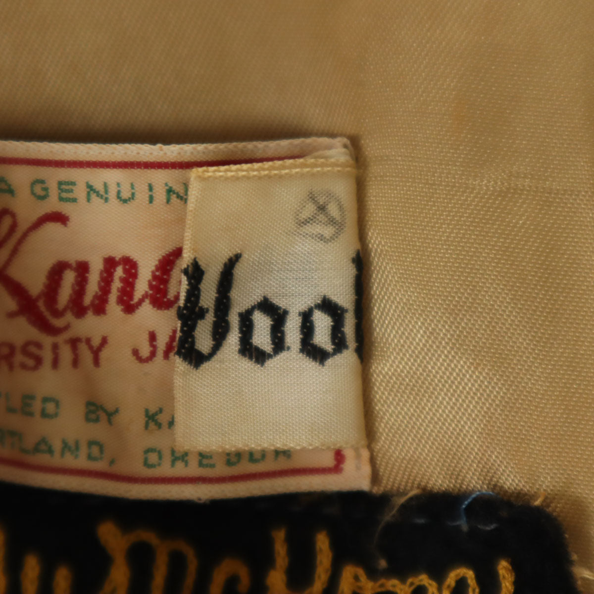 Kandel カンデル 70s 80s ヴィンテージ バーシティ ジャケット 38 ブルーグレー スタジャン メンズ