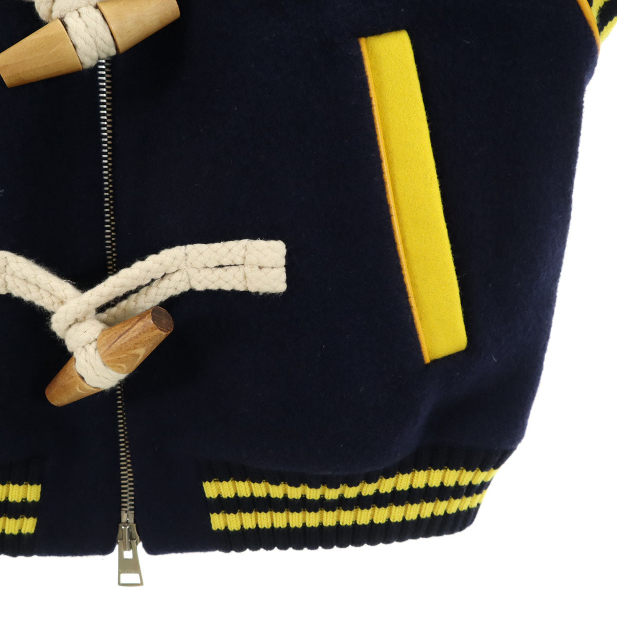 J.W.Anderson. ジェイダブリューアンダーソン イタリア製 トグルボタン バーシティ ジャケット 36 ネイビー メンズ