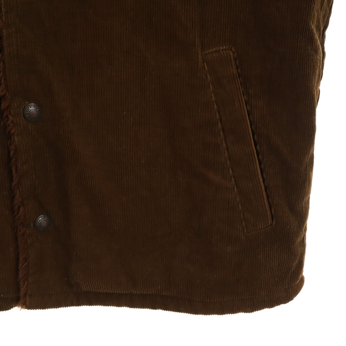 TENDERLOIN テンダーロイン 日本製 コーデュロイジャケット S ブラウン 裏ボア メンズ