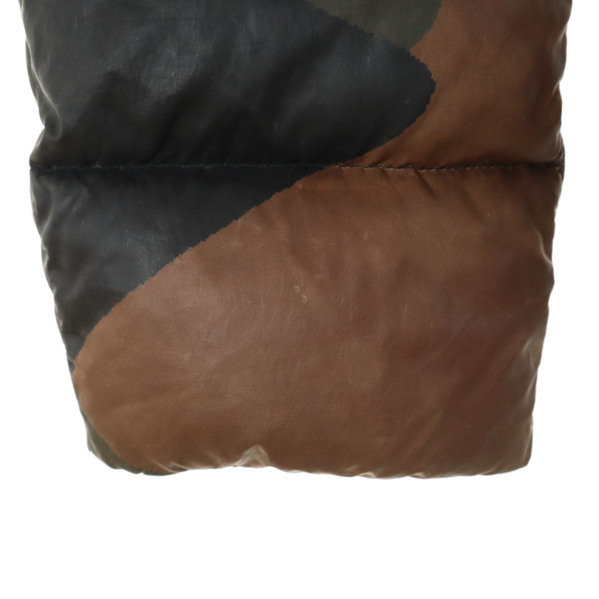 Herno ヘルノ 総柄 ダウンジャケット 42 ブラウン レディース