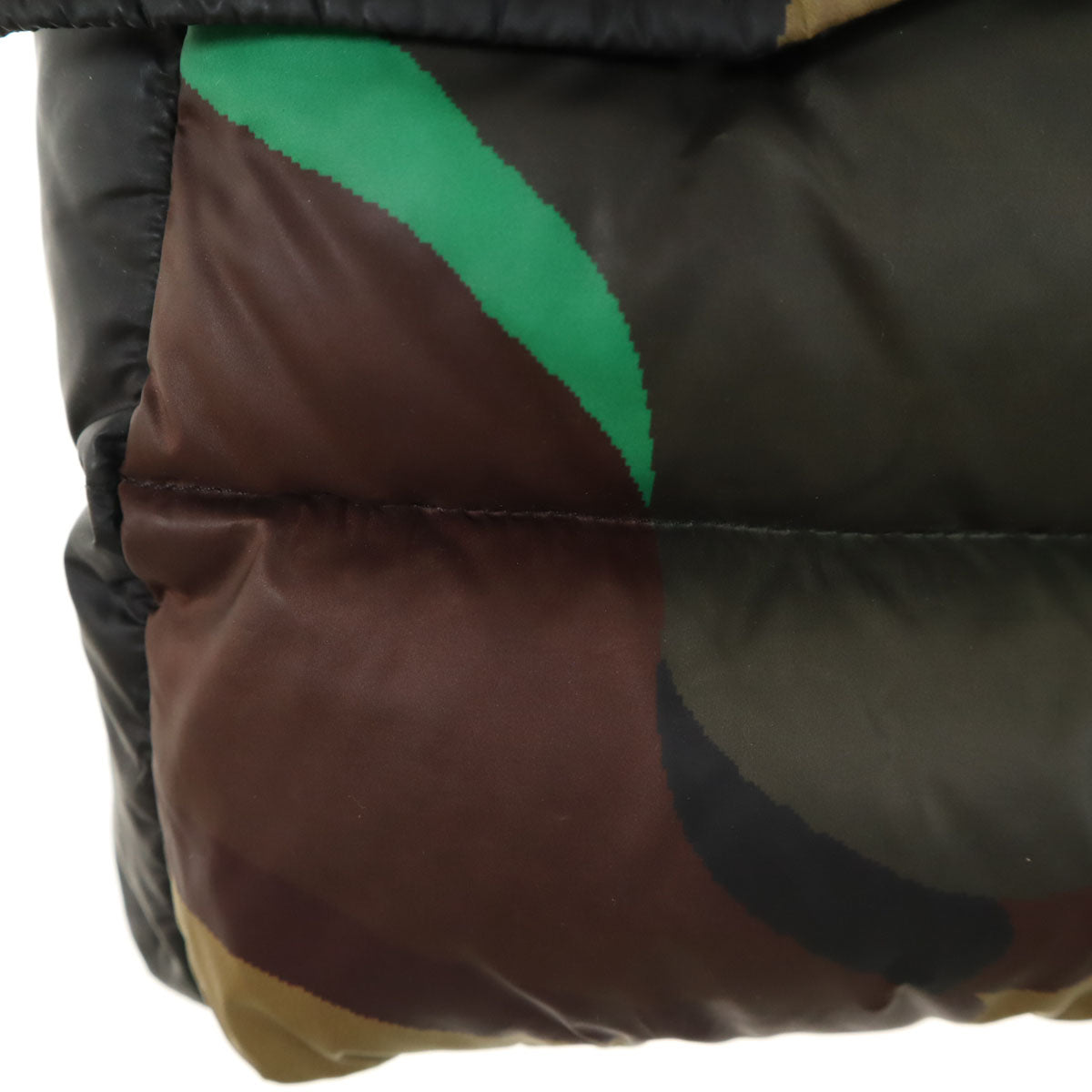 Herno ヘルノ 総柄 ダウンジャケット 42 ブラウン レディース