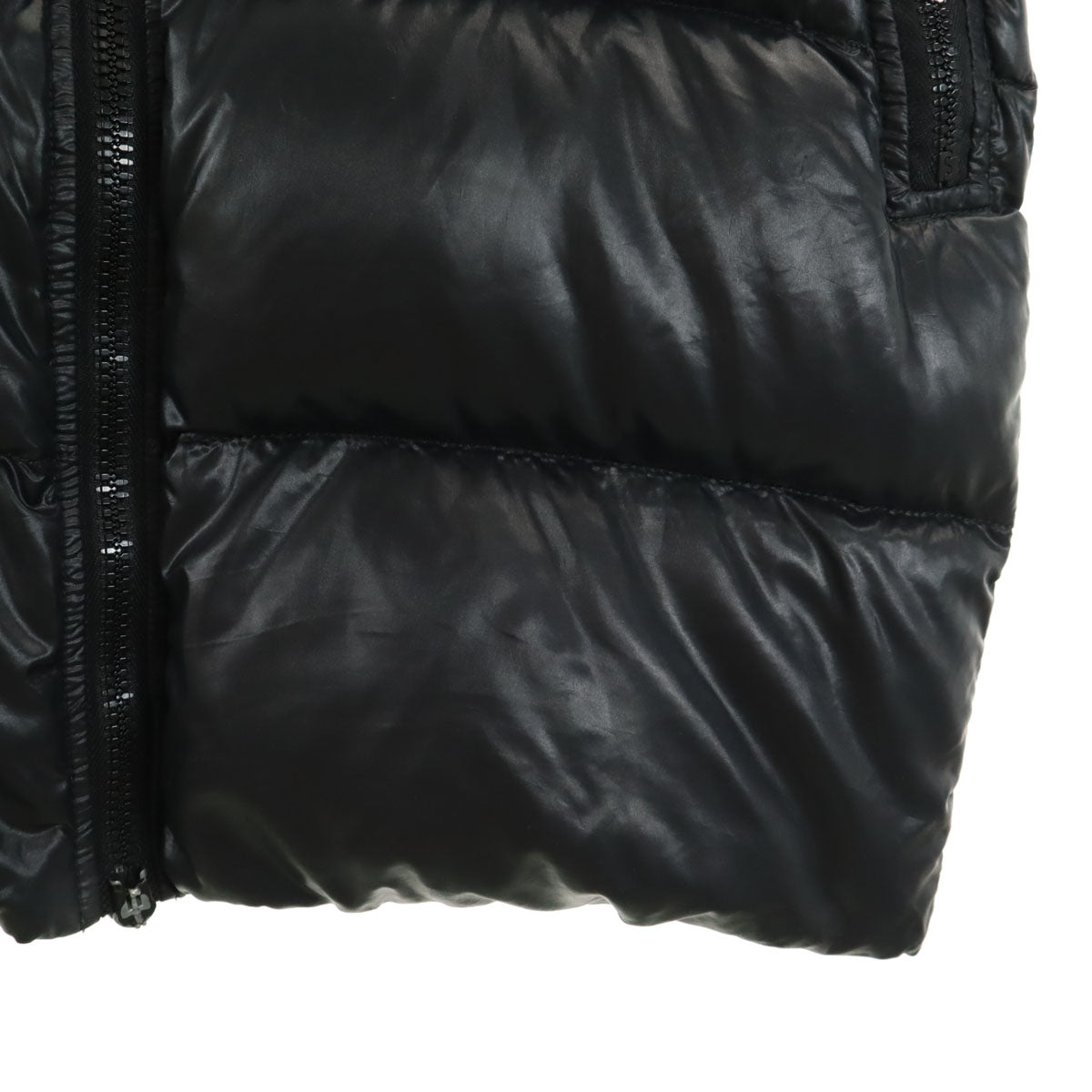 DUVETICA デュベティカ kappa ダウンコート 38 チャコールブラック ラクーンファー付き レディース