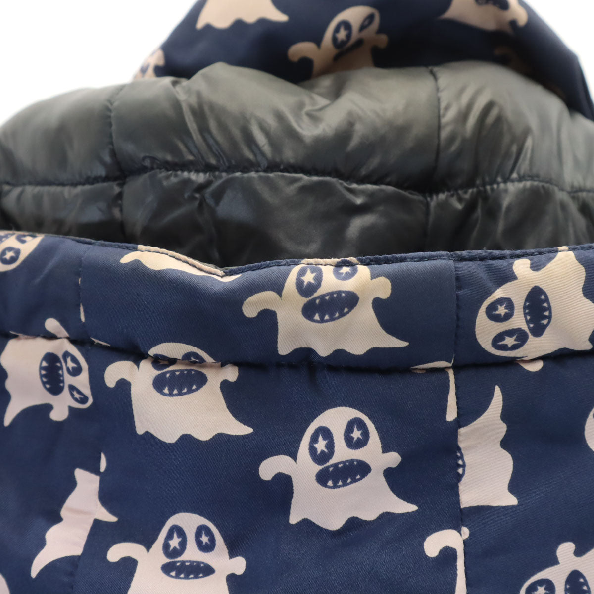 BOHEMIANS ボヘミアンズ 総柄 リバーシブル 中綿ジャケット 2 ネイビー メンズ