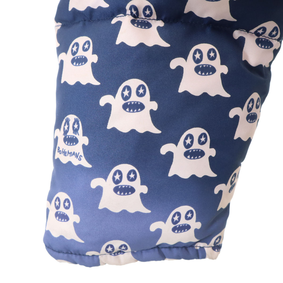 BOHEMIANS ボヘミアンズ 総柄 リバーシブル 中綿ジャケット 2 ネイビー メンズ