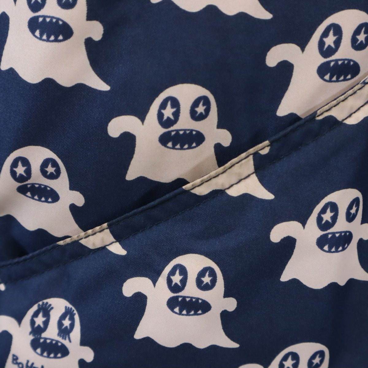 BOHEMIANS ボヘミアンズ 総柄 リバーシブル 中綿ジャケット 2 ネイビー メンズ