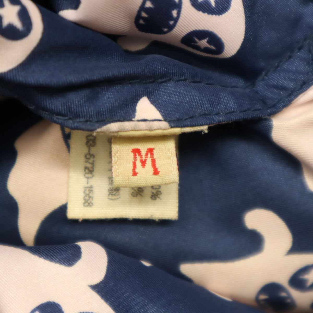 BOHEMIANS ボヘミアンズ 総柄 リバーシブル 中綿ジャケット 2 ネイビー メンズ