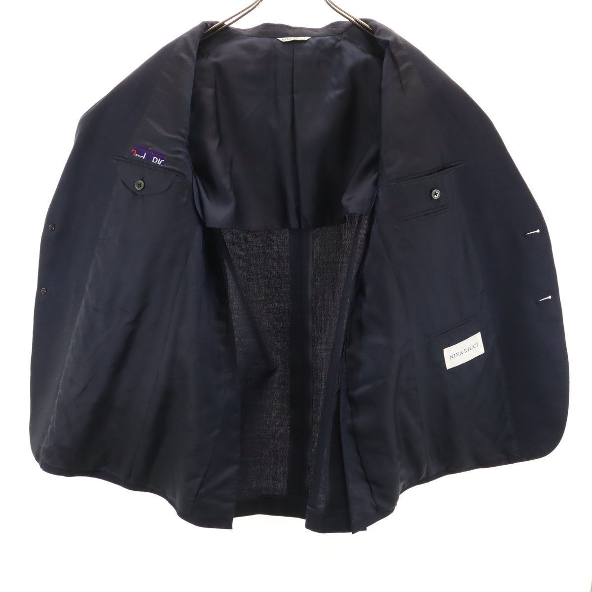 NINA RICCI ニナリッチ テーラードジャケット 48 ネイビー ブレザー メンズ