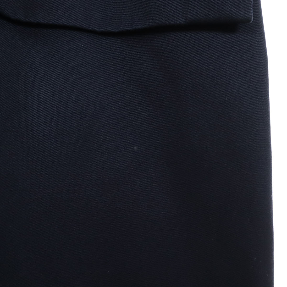 YVES SAINT LAURENT イヴサンローラン 90s オールド ステンカラーコート M ネイビー フォックスファー付き レディース