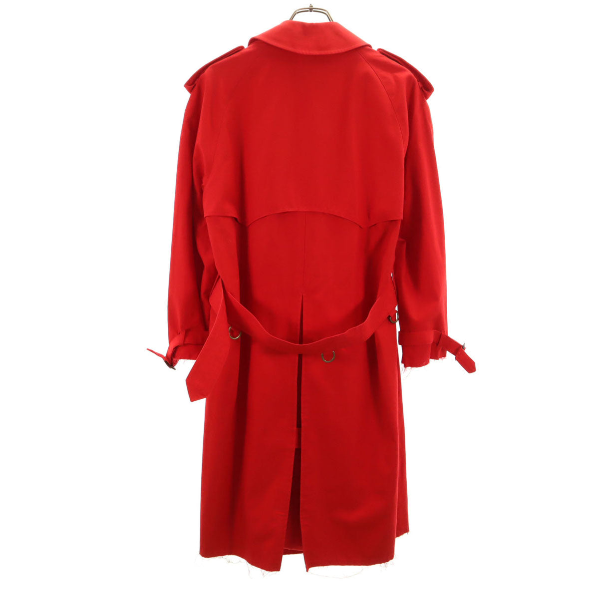 JUNYA WATANABE COMME des GARCONS ジュンヤワタナベコムデギャルソン 2004年 Aquascutum アクアスキュータム コラボ イギリス製 トレンチコート 34 レッド レディース