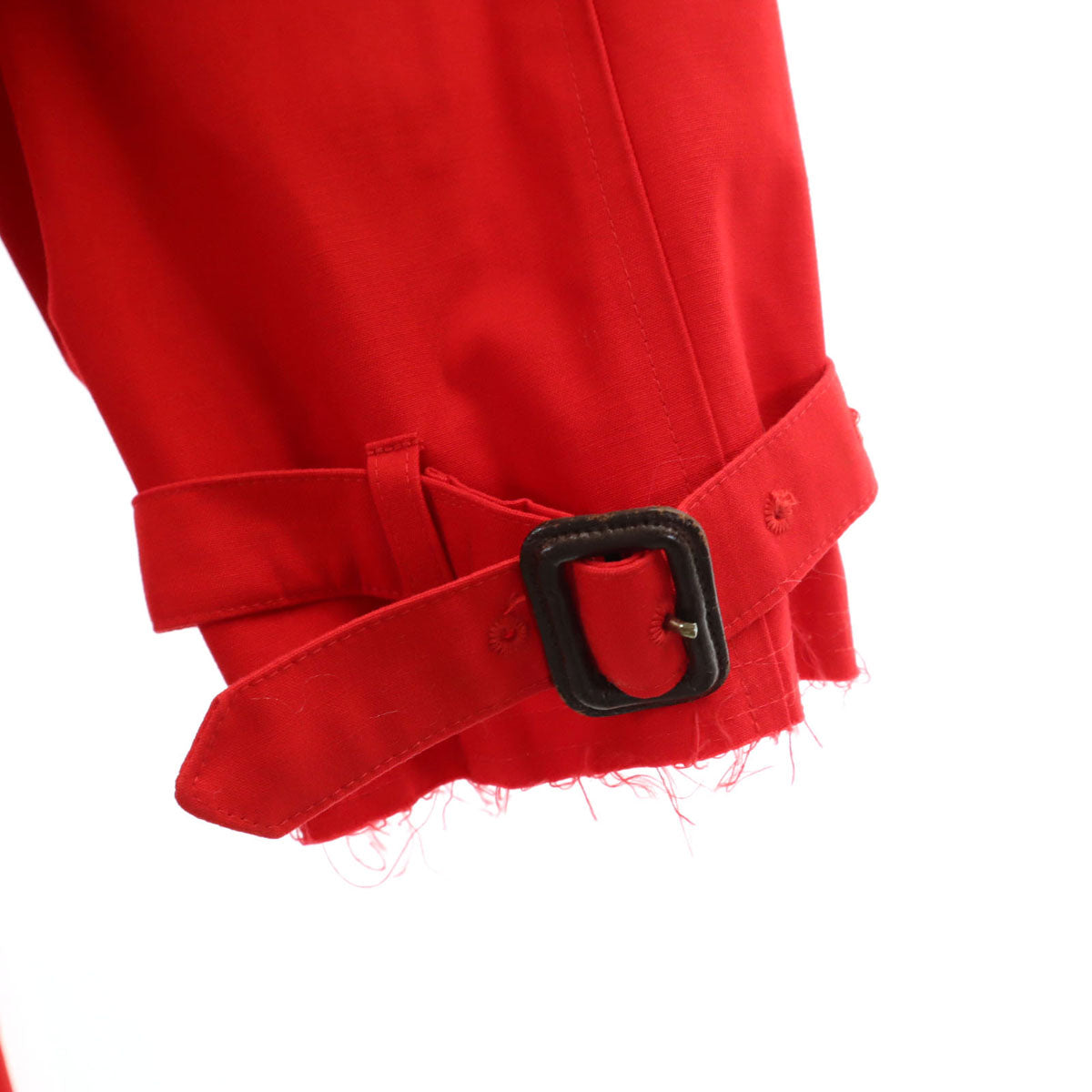 JUNYA WATANABE COMME des GARCONS ジュンヤワタナベコムデギャルソン 2004年 Aquascutum アクアスキュータム コラボ イギリス製 トレンチコート 34 レッド レディース