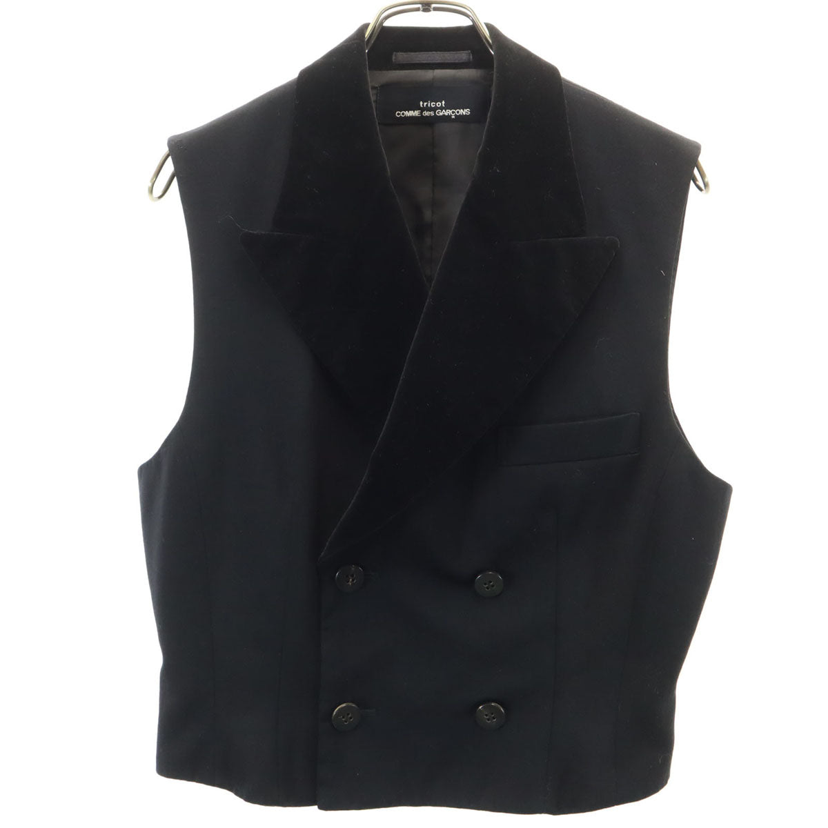 tricot COMME des GARCONS トリココムデギャルソン 1989年 80s ヴィンテージ ジレベスト ブラック レディース