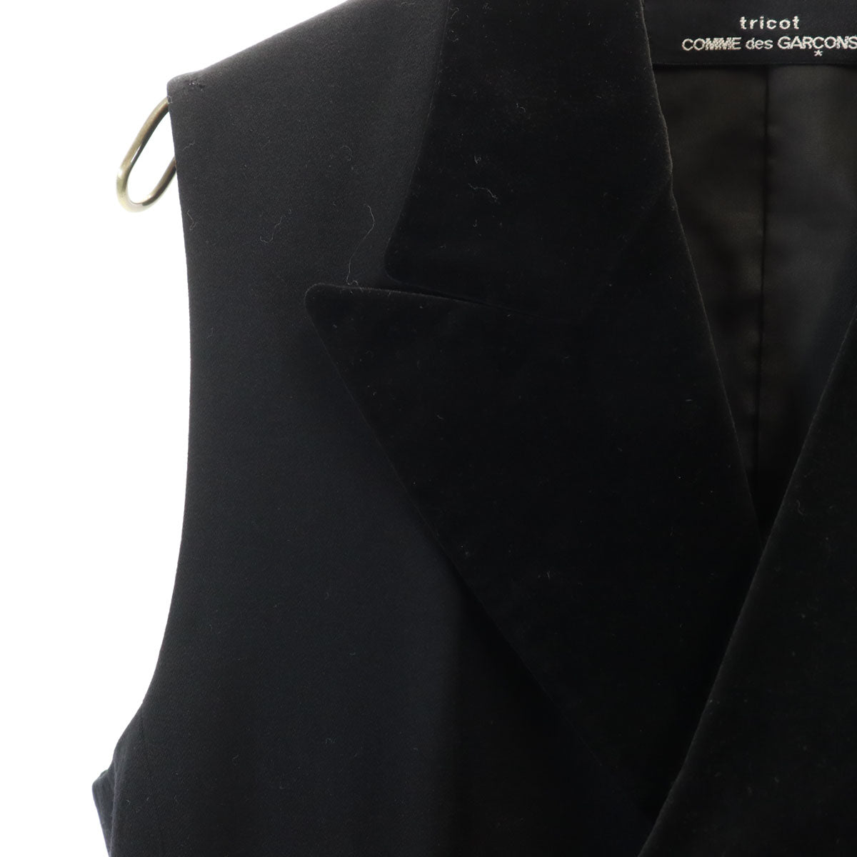 tricot COMME des GARCONS トリココムデギャルソン 1989年 80s ヴィンテージ ジレベスト ブラック レディース