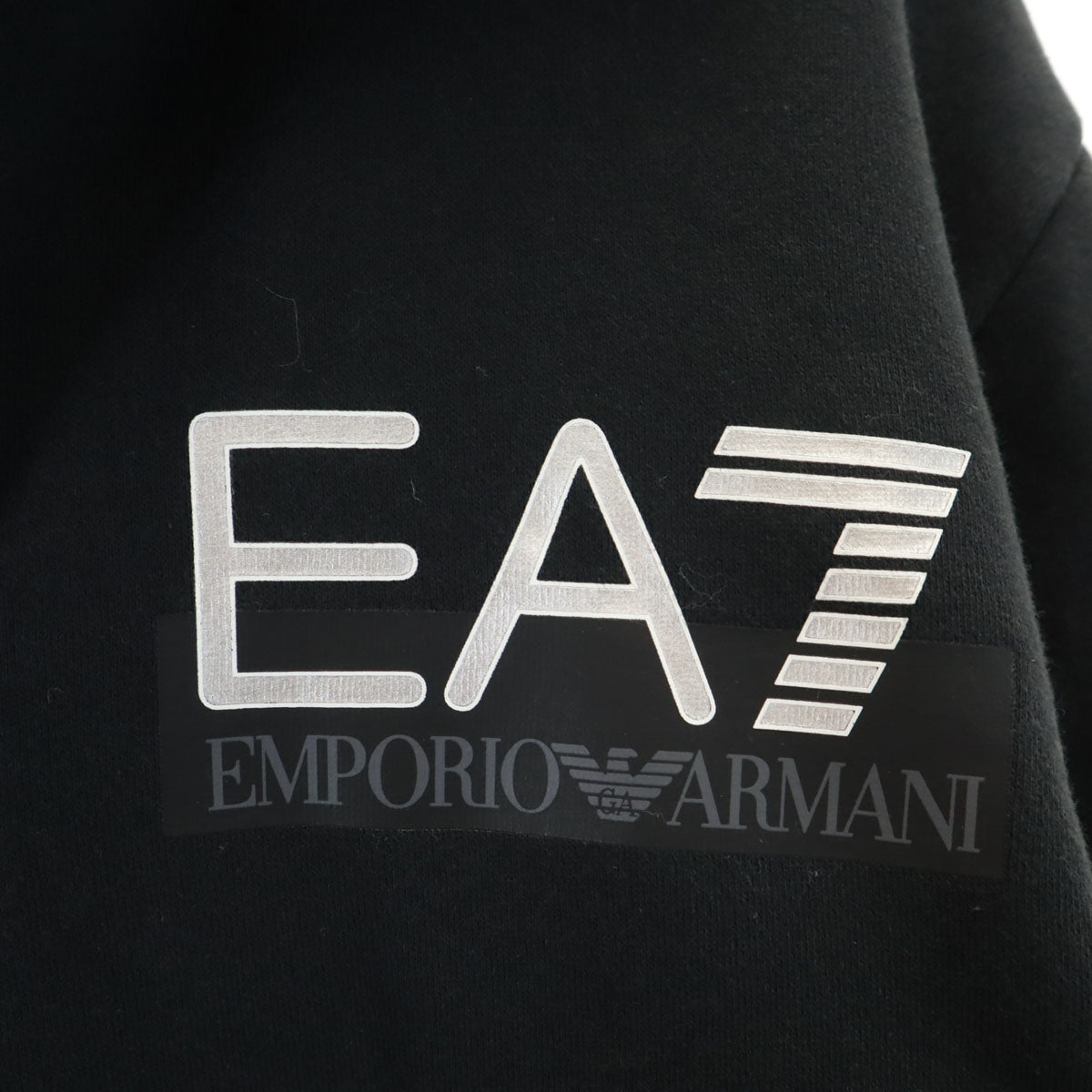 Emporio Armani エンポリオアルマーニ 長袖 スウェット ジップパーカー M ブラック メンズ