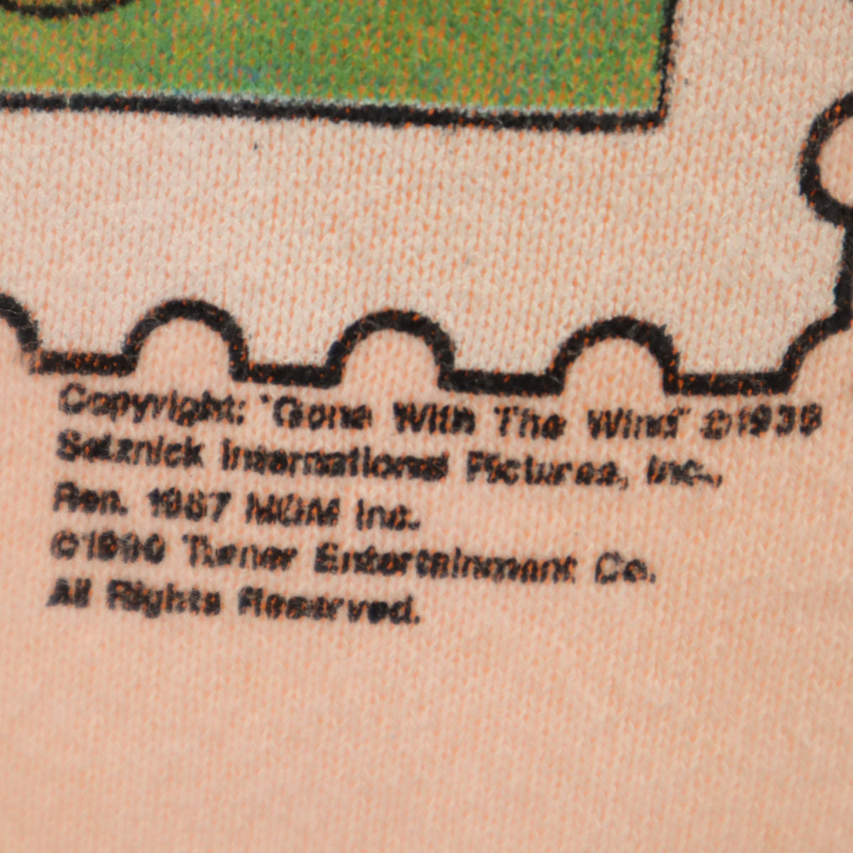 FRUIT OF THE LOOM フルーツオブザルーム 90s USA製 オールド 風と共に去りぬ プリント 長袖 スウェット トレーナー S ピンク Gone With the Wind 裏起毛 メンズ