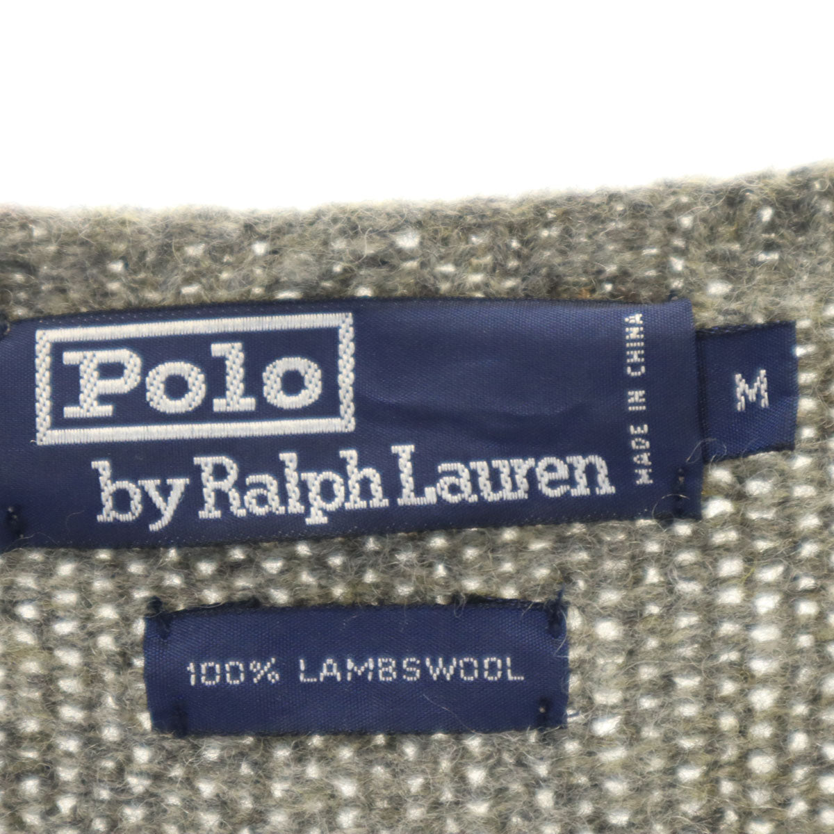 Polo by Ralph Lauren ポロバイラルフローレン 星条旗 長袖 セーター M グレー ニット メンズ