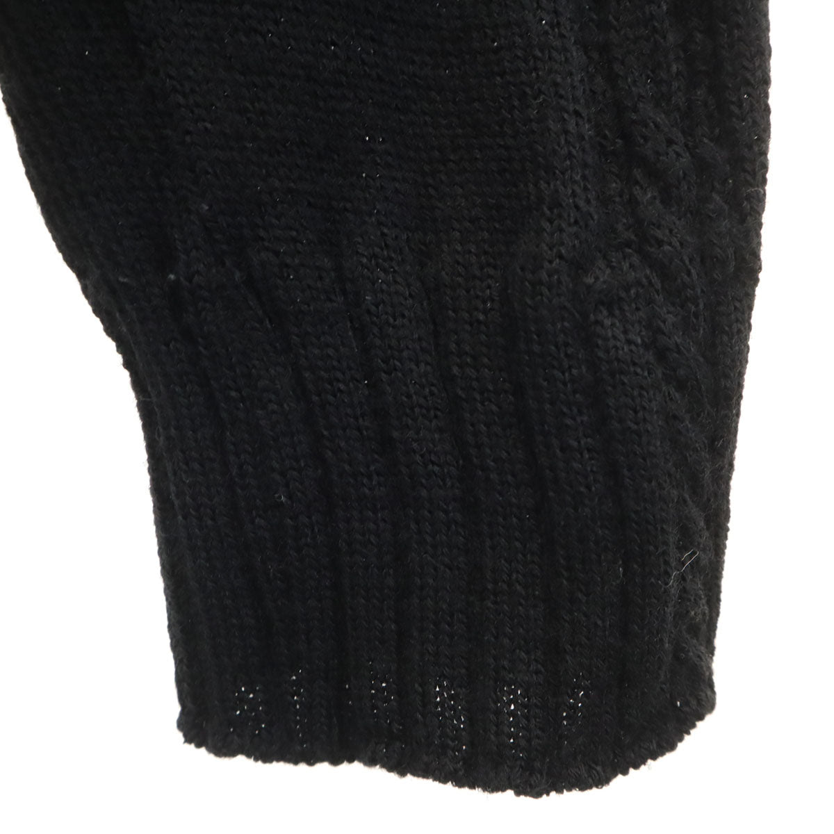 LANVIN en Bleu ランバンオンブルー 日本製 長袖 タートルネック セーター 48 ブラック ニット メンズ