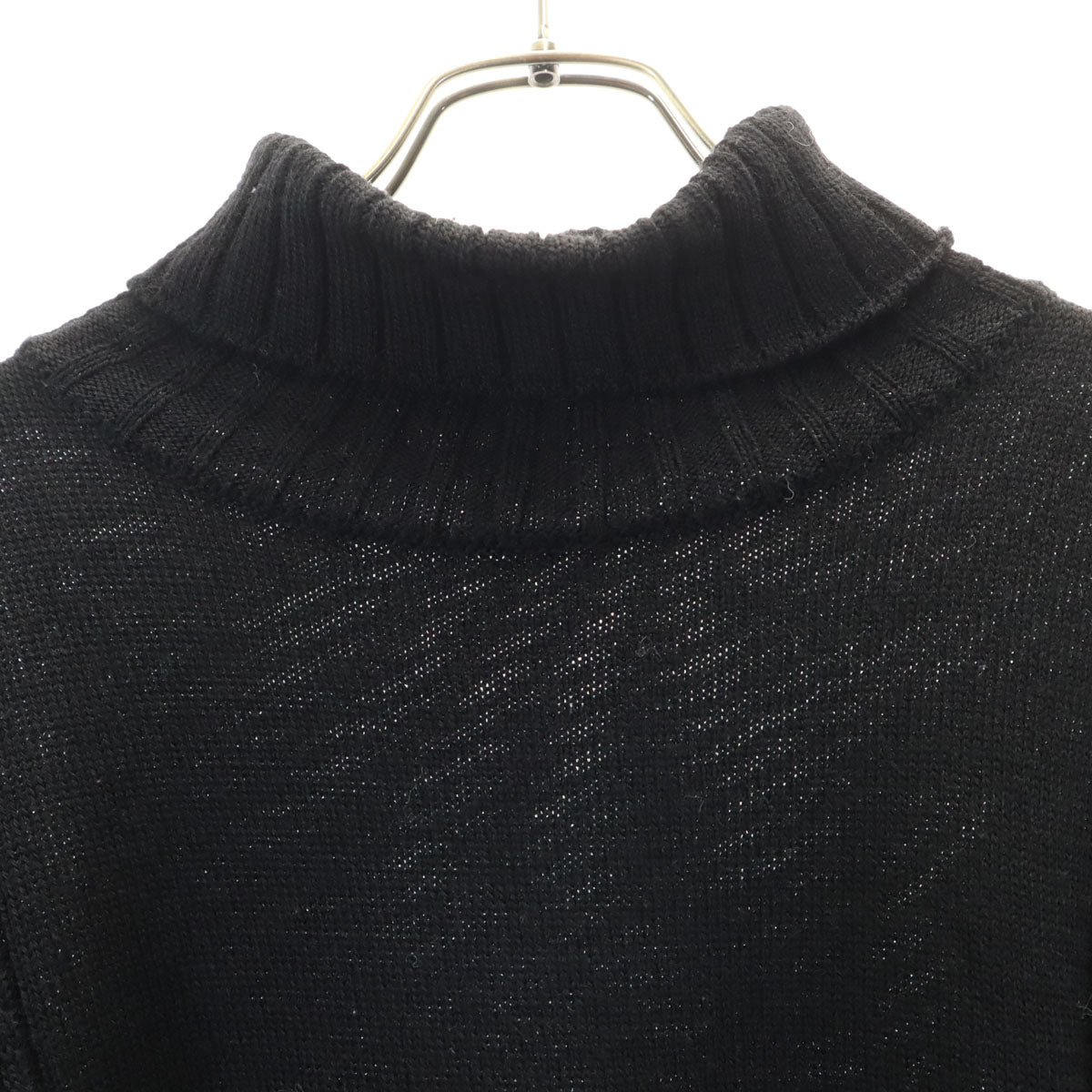 LANVIN en Bleu ランバンオンブルー 日本製 長袖 タートルネック セーター 48 ブラック ニット メンズ