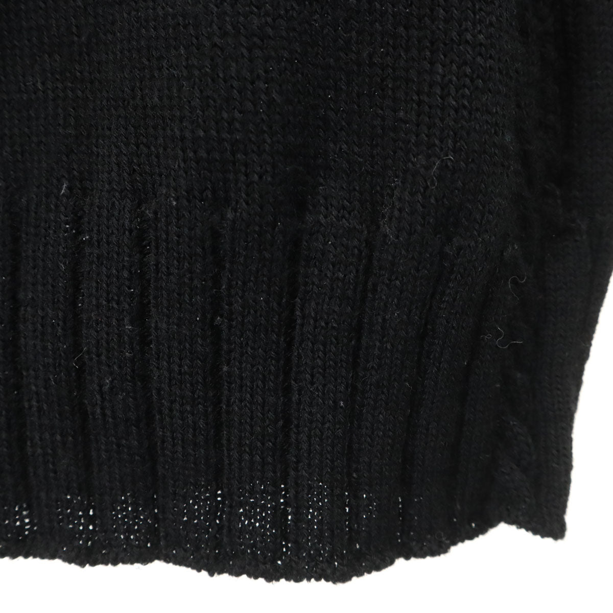 LANVIN en Bleu ランバンオンブルー 日本製 長袖 タートルネック セーター 48 ブラック ニット メンズ