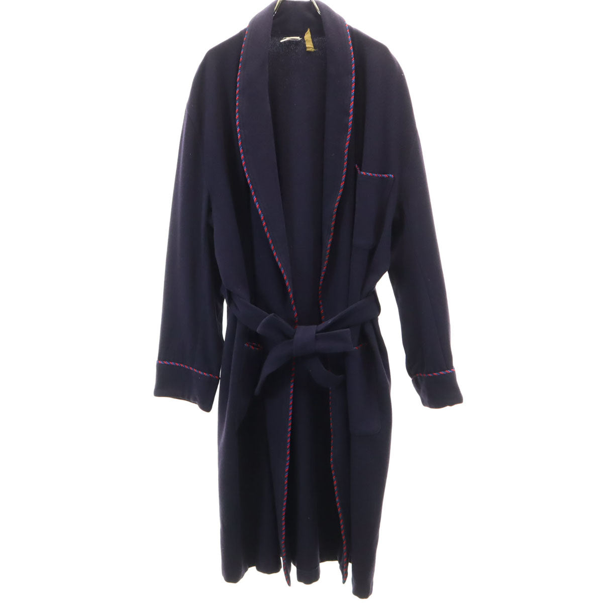 Austin Reed オースチンリード 80s ヴィンテージ スモーキングガウン ガウンコート XL ネイビー メンズ