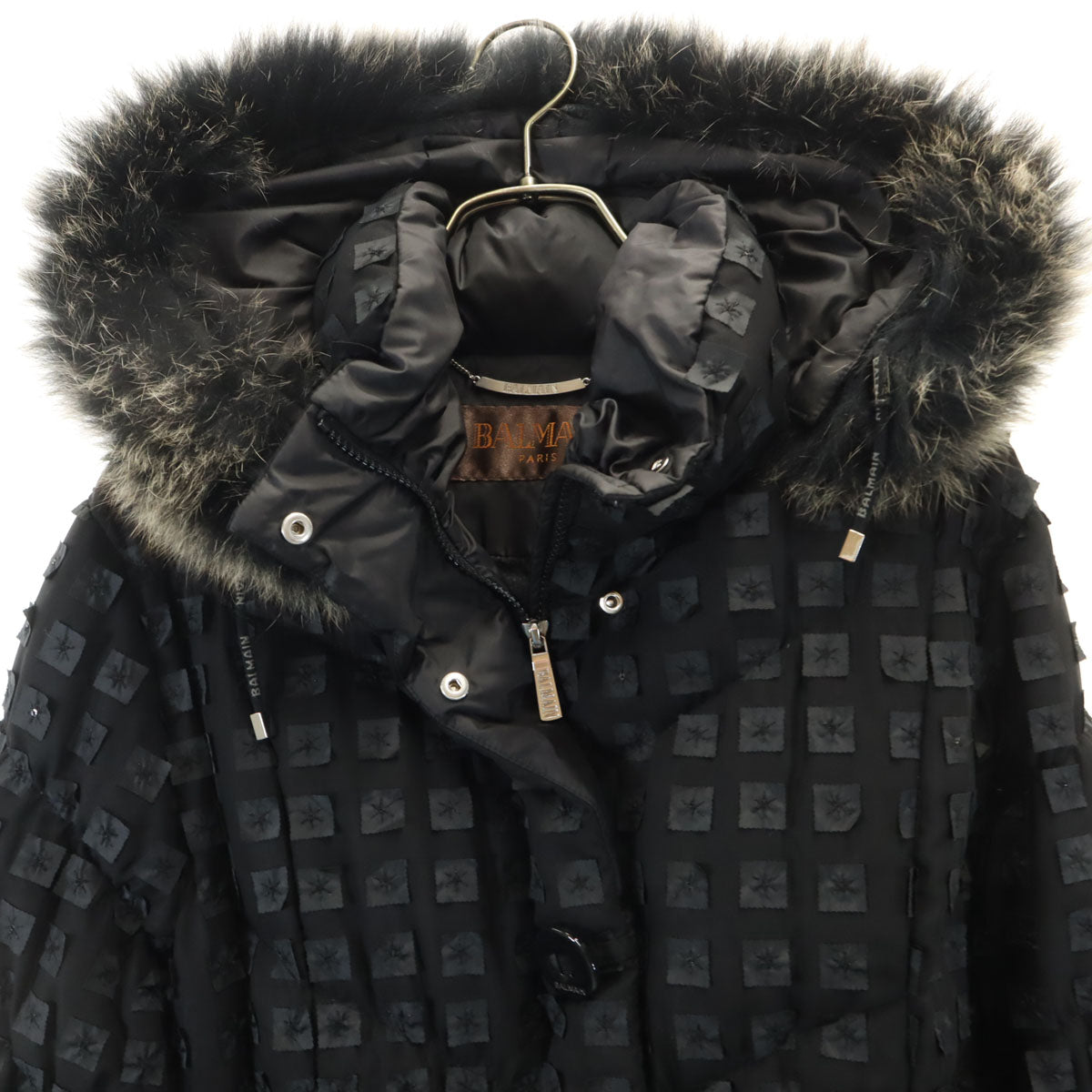 美品 BALMAIN バルマン ダウンジャケット L ブラック レディース