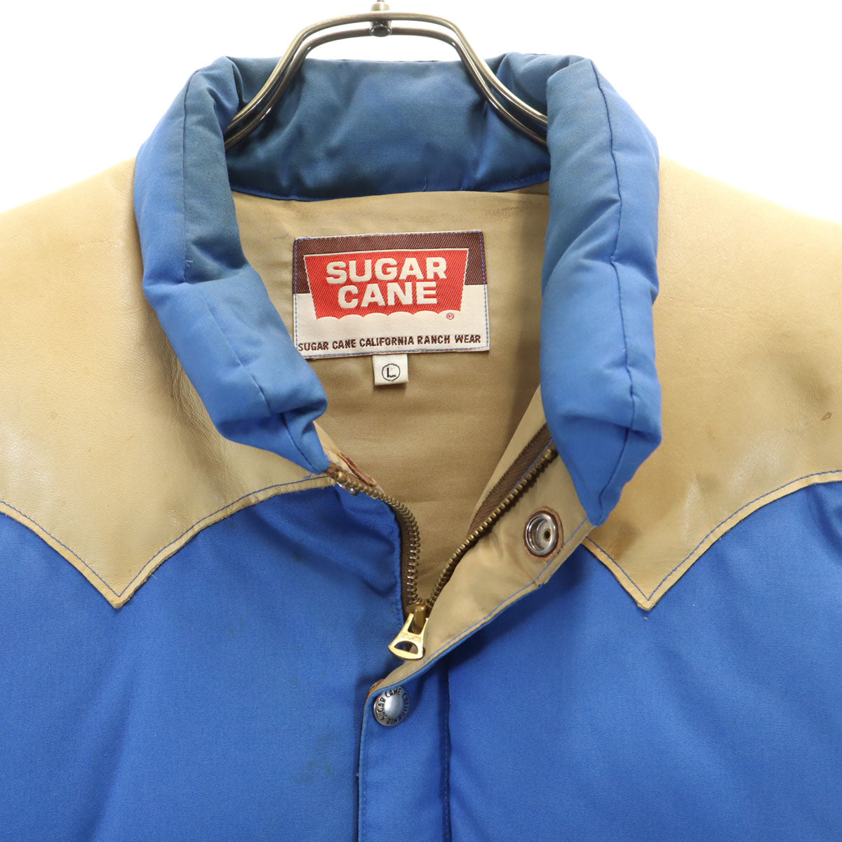 SUGAR CANE シュガーケーン ダウンベスト L ブルー系 メンズ