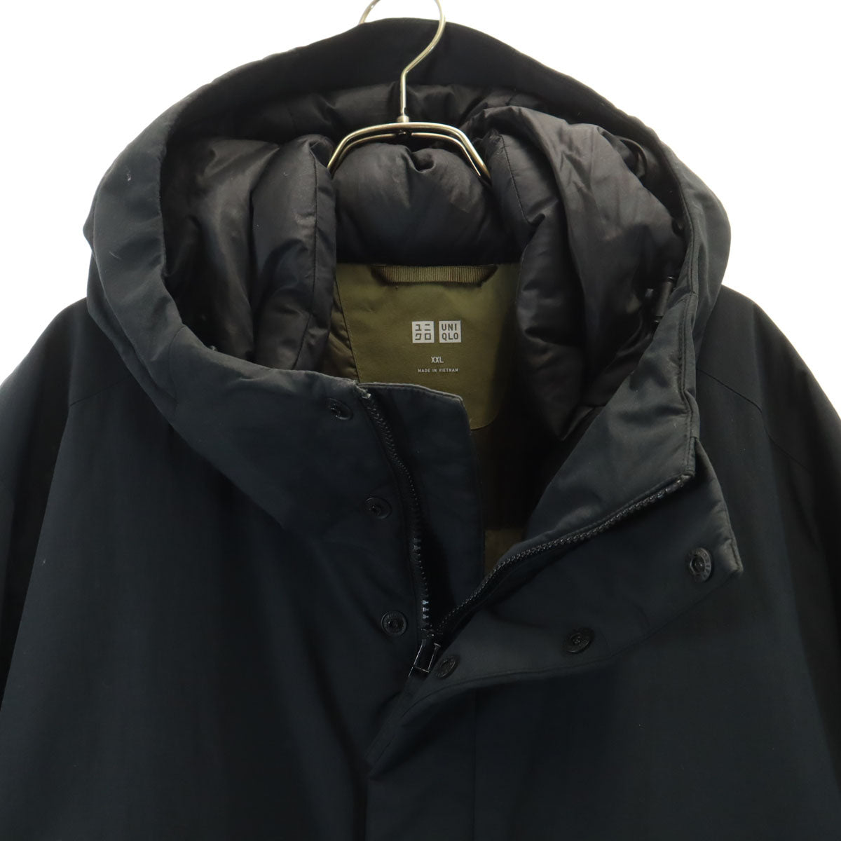 UNIQLO ユニクロ 長袖 ハイブリッド ダウンパーカー XXL ブラック ビッグサイズ メンズ