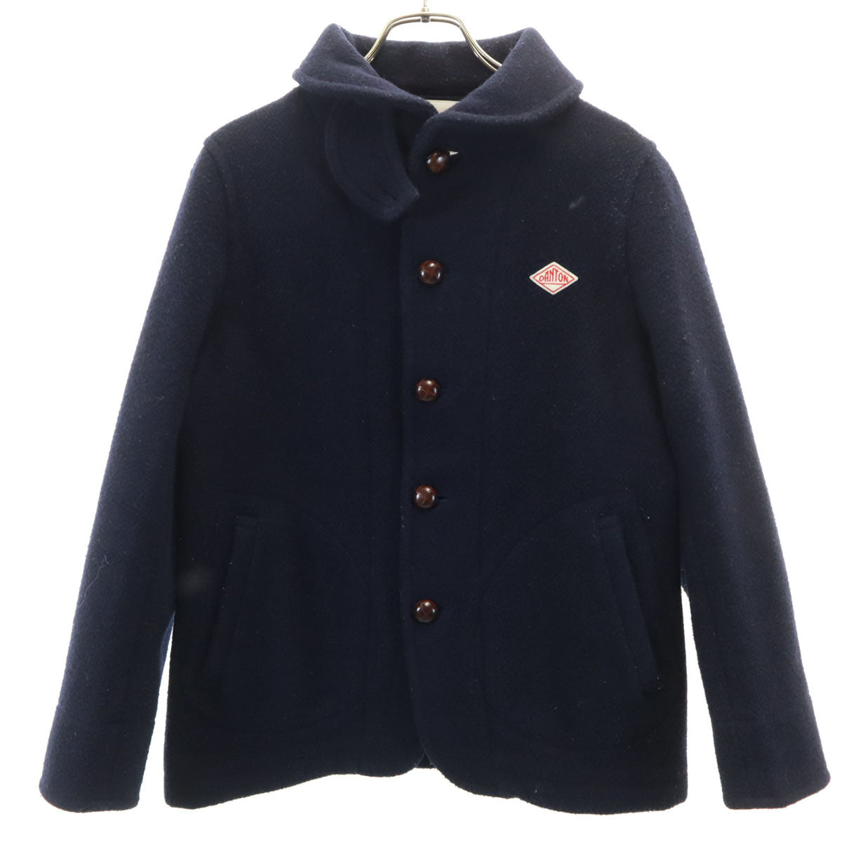 Danton ダントン 日本製 ウールジャケット 36 ネイビー メンズ