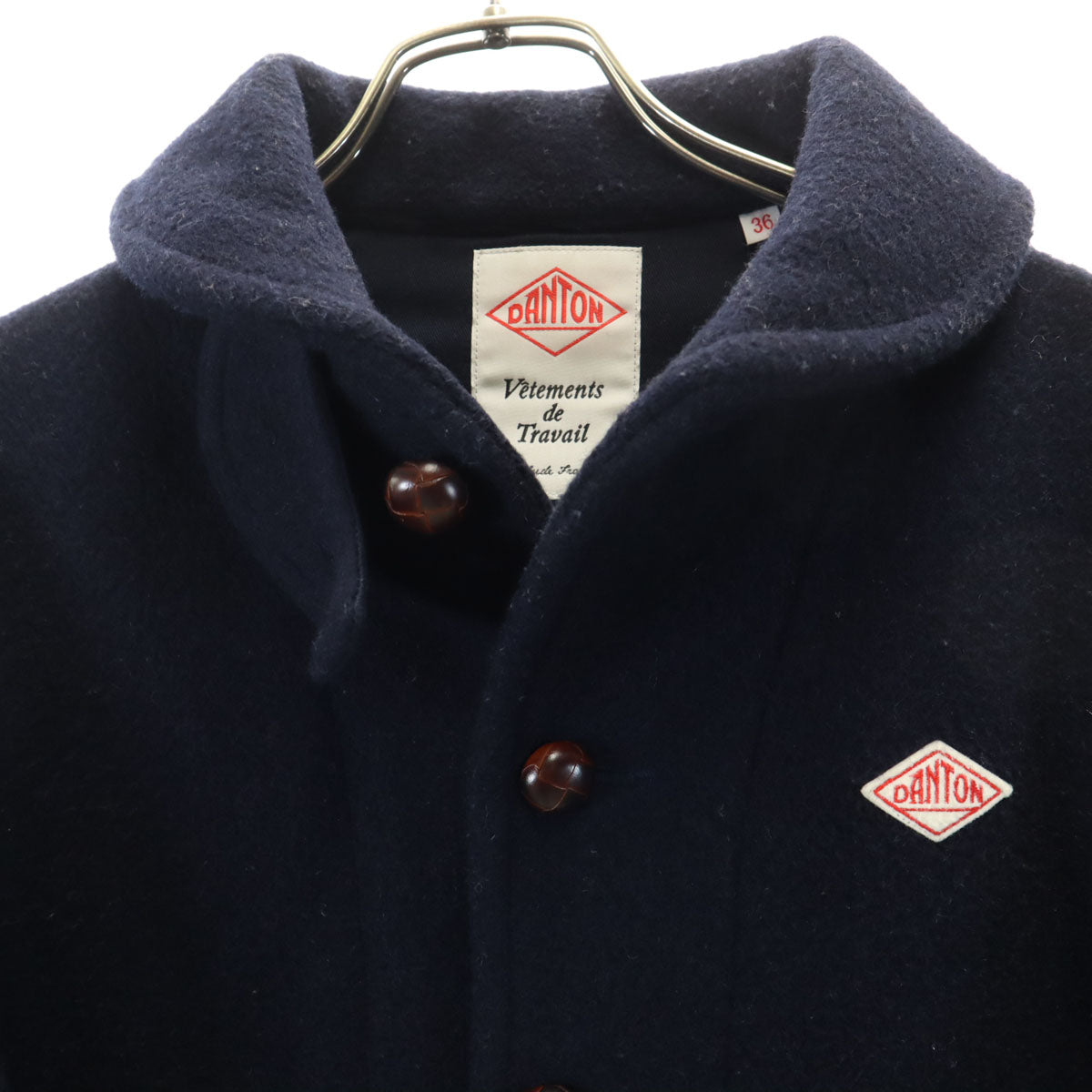 Danton ダントン 日本製 ウールジャケット 36 ネイビー メンズ