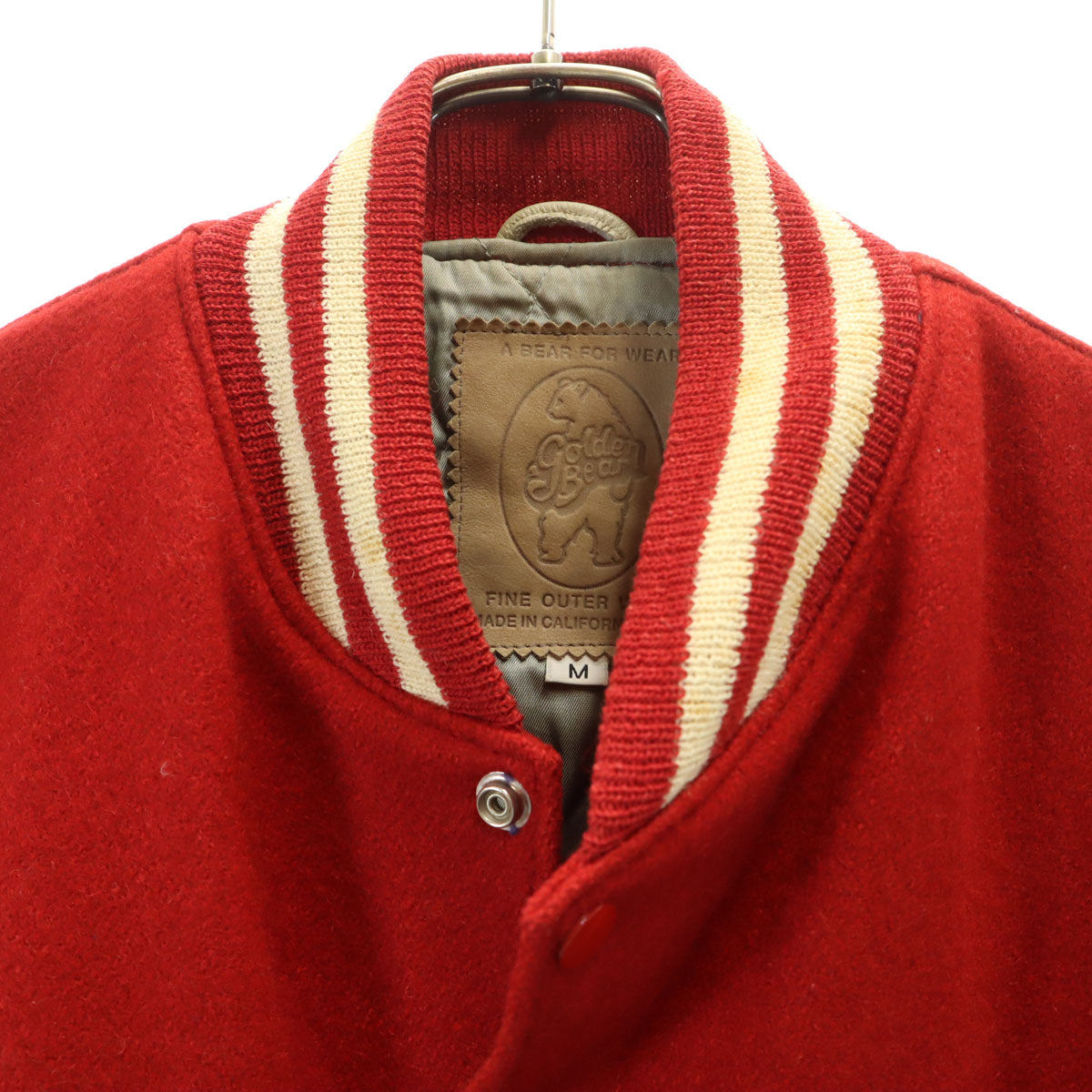 Golden Bear ゴールデンベア USA製 スタジャン M レッド メンズ