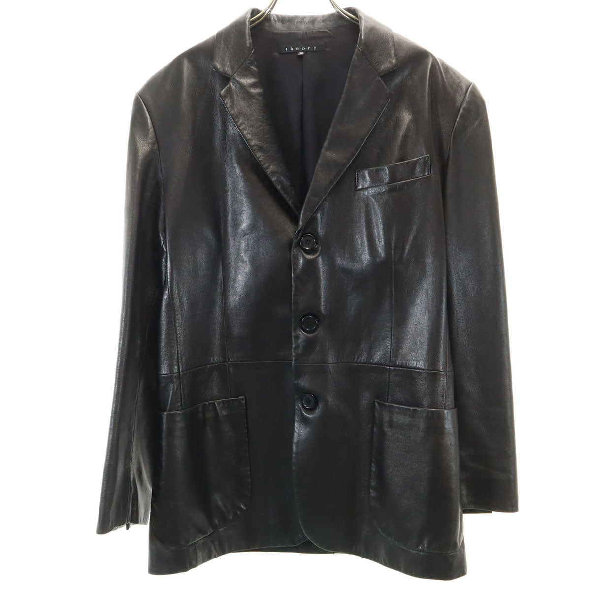 theory セオリー レザージャケット 38 ブラック メンズ