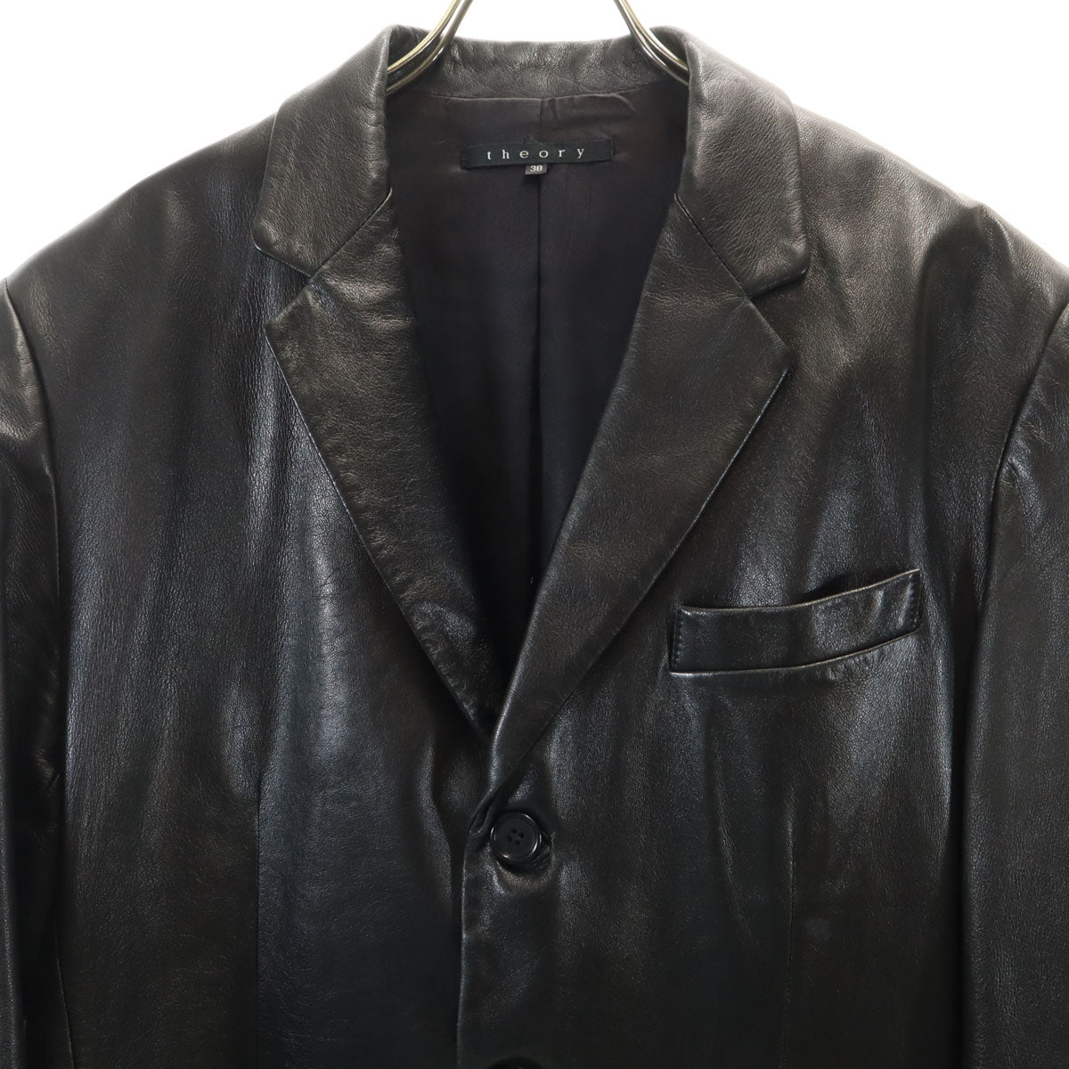 theory セオリー レザージャケット 38 ブラック メンズ