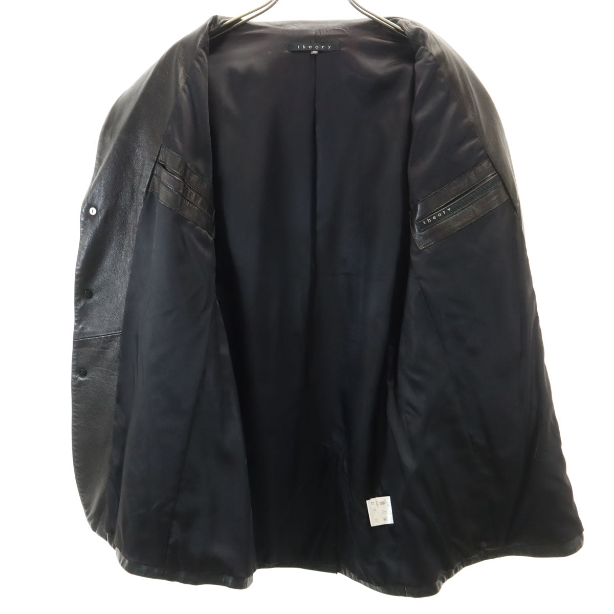theory セオリー レザージャケット 38 ブラック メンズ