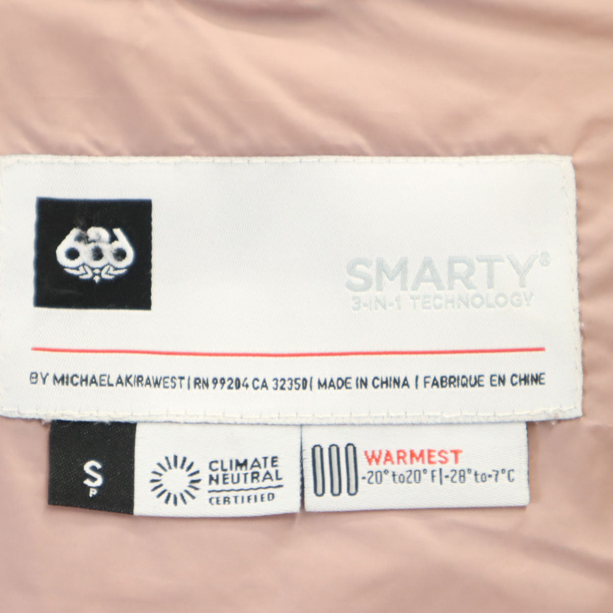 686 シックスエイトシックス スノーボード ウェア S ピンク系 SMARTY ライナー付き レディース