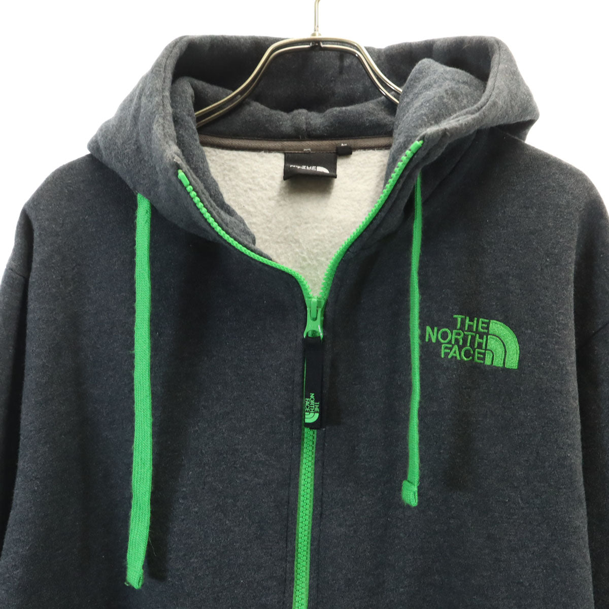 THE NORTH FACE ザノースフェイス 長袖 ジップパーカー L グレー アウトドア NT11530 メンズ