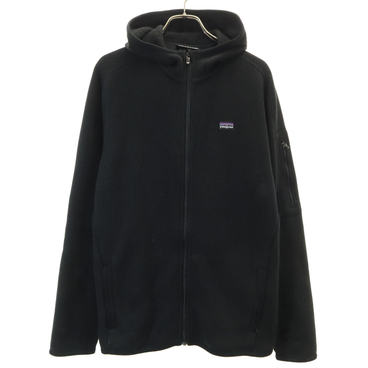 patagonia パタゴニア 長袖 ニット ジップパーカー L ブラック アウトドア 2553FA11 レディース
