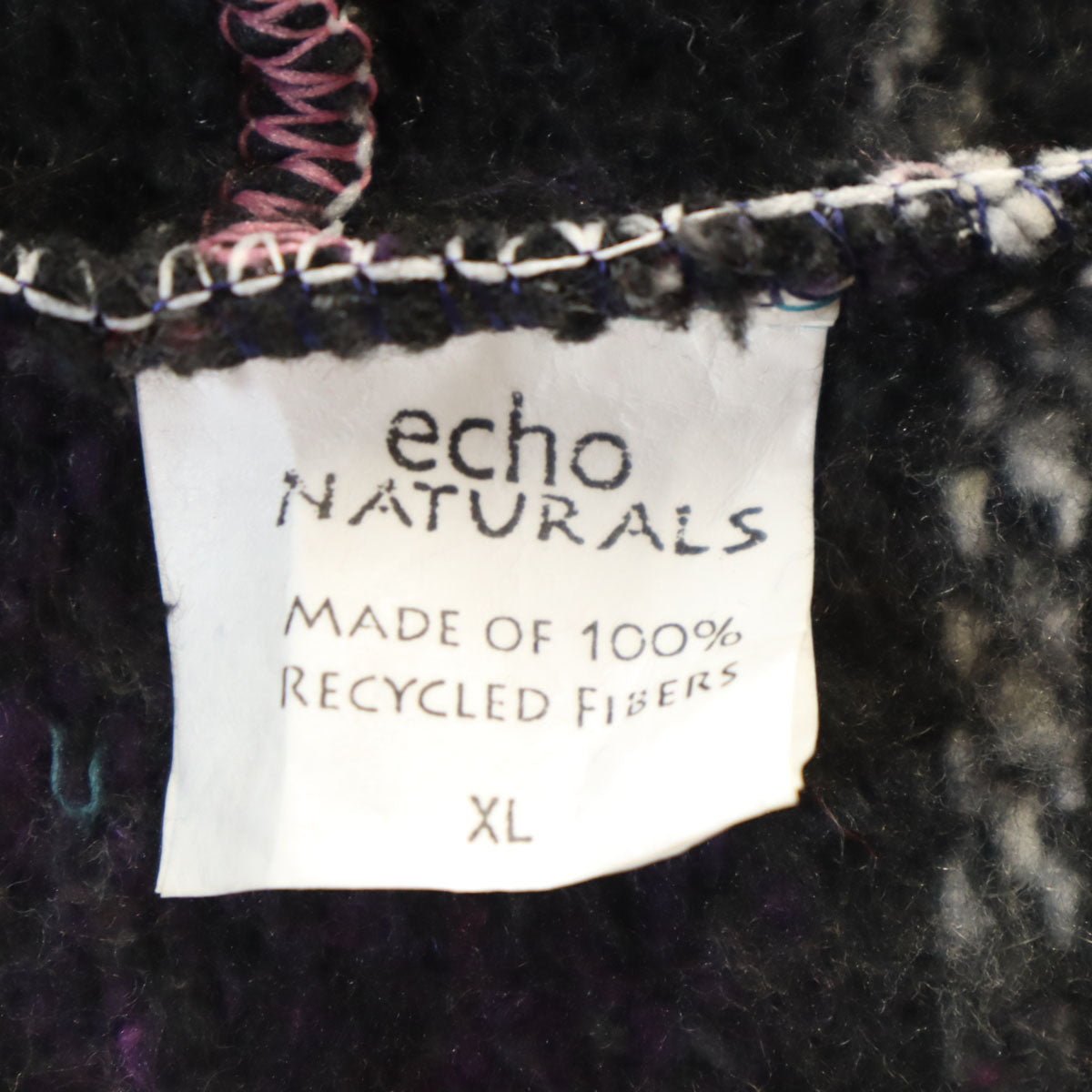 echo naturals 長袖 パーカー XL パープル メンズ