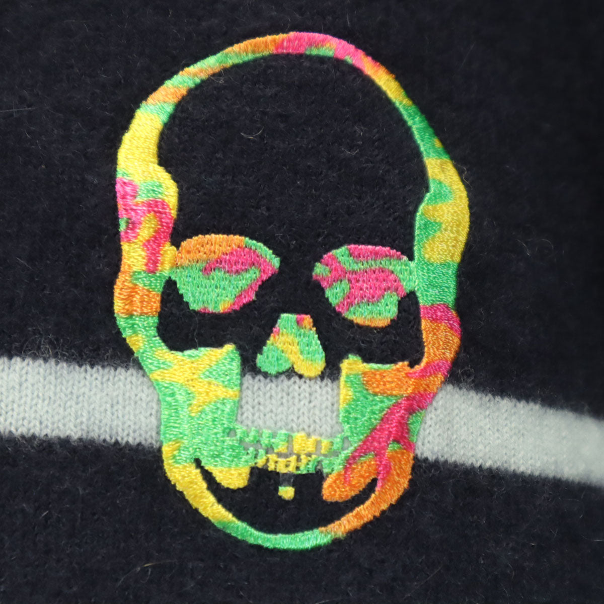 Lucien Pellat-Finet ルシアンペラフィネ カシミヤ100% 長袖 Vネック セーター S ネイビー メンズ