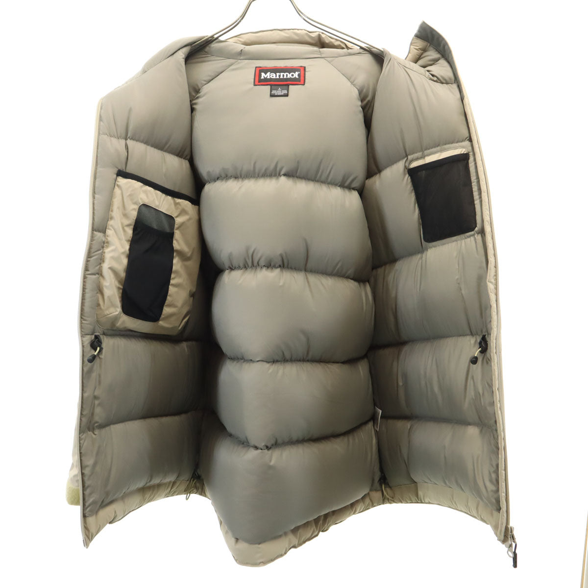 美品 MARMOT マーモット ダウンジャケット L グレージュ アウトドア メンズ