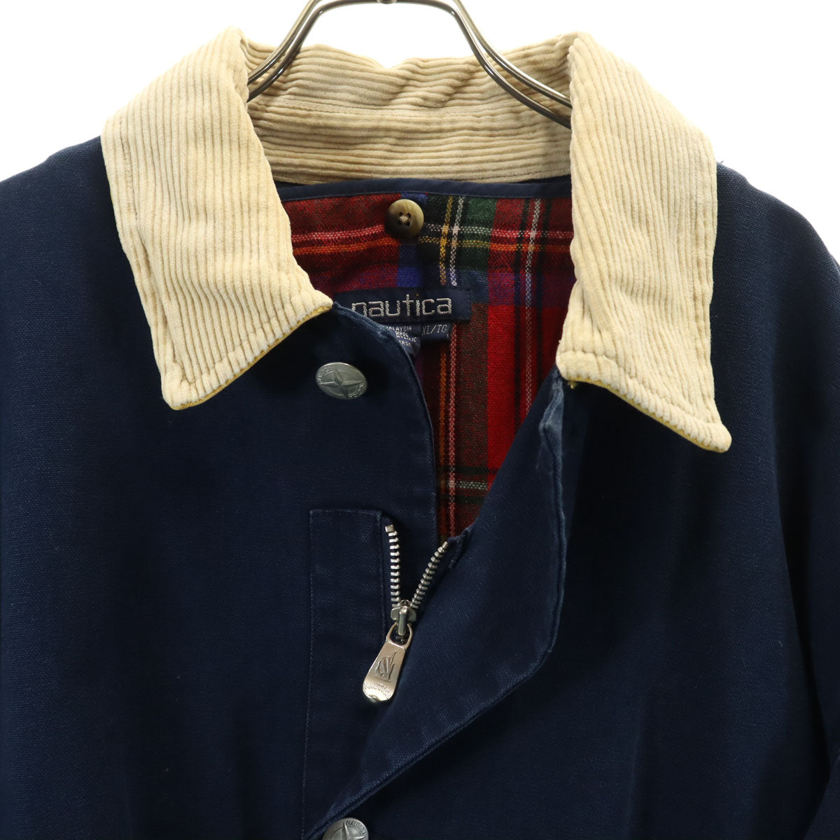 NAUTICA ノーティカ 90s オールド ジャケット XL ネイビー系 ライナー付き メンズ
