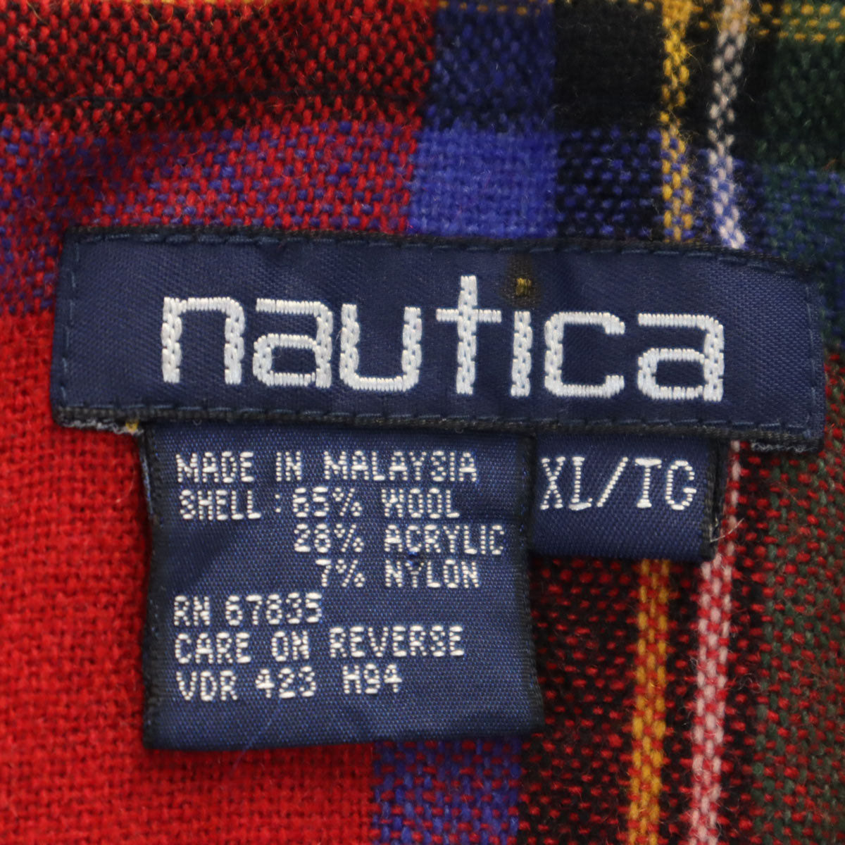NAUTICA ノーティカ 90s オールド ジャケット XL ネイビー系 ライナー付き メンズ