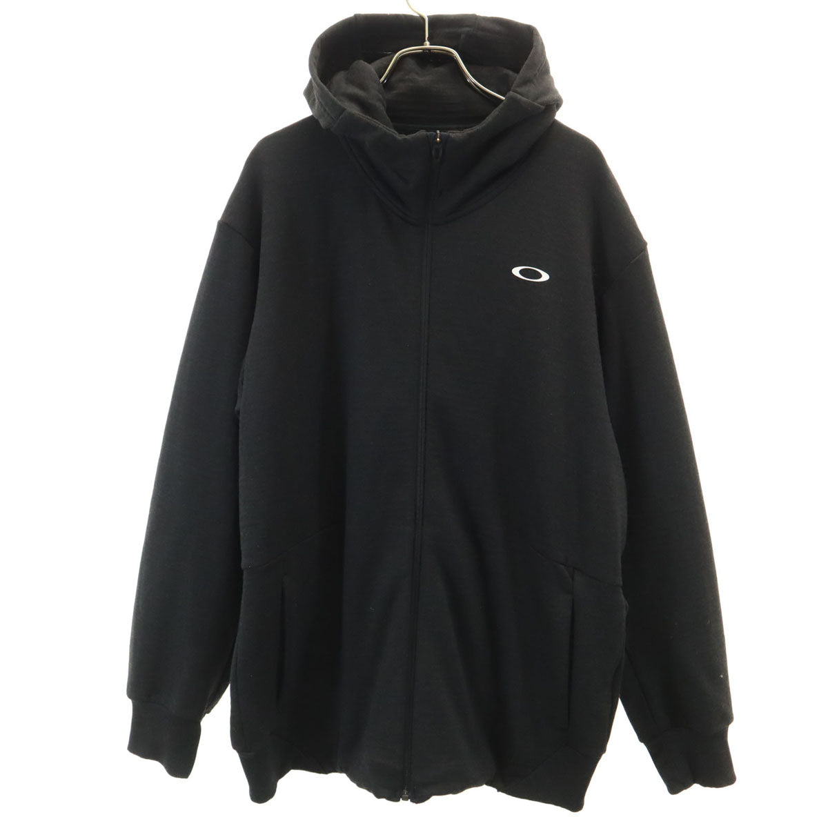 OAKLEY オークリー 長袖 ジップパーカー 2XL チャコールグレー ビッグサイズ メンズ