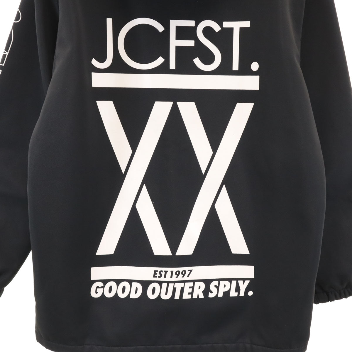 ジャックフロスト ワンスリー バックロゴ ボンディング フーデッド コーチジャケット S ブラック メンズ