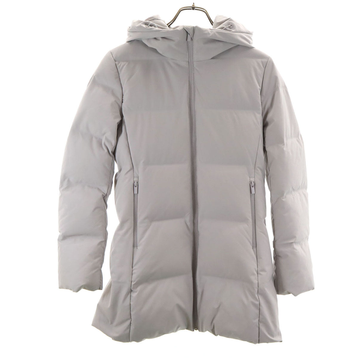 UNIQLO ユニクロ ストレッチシームレス ショート ダウンコート S グレー レディース