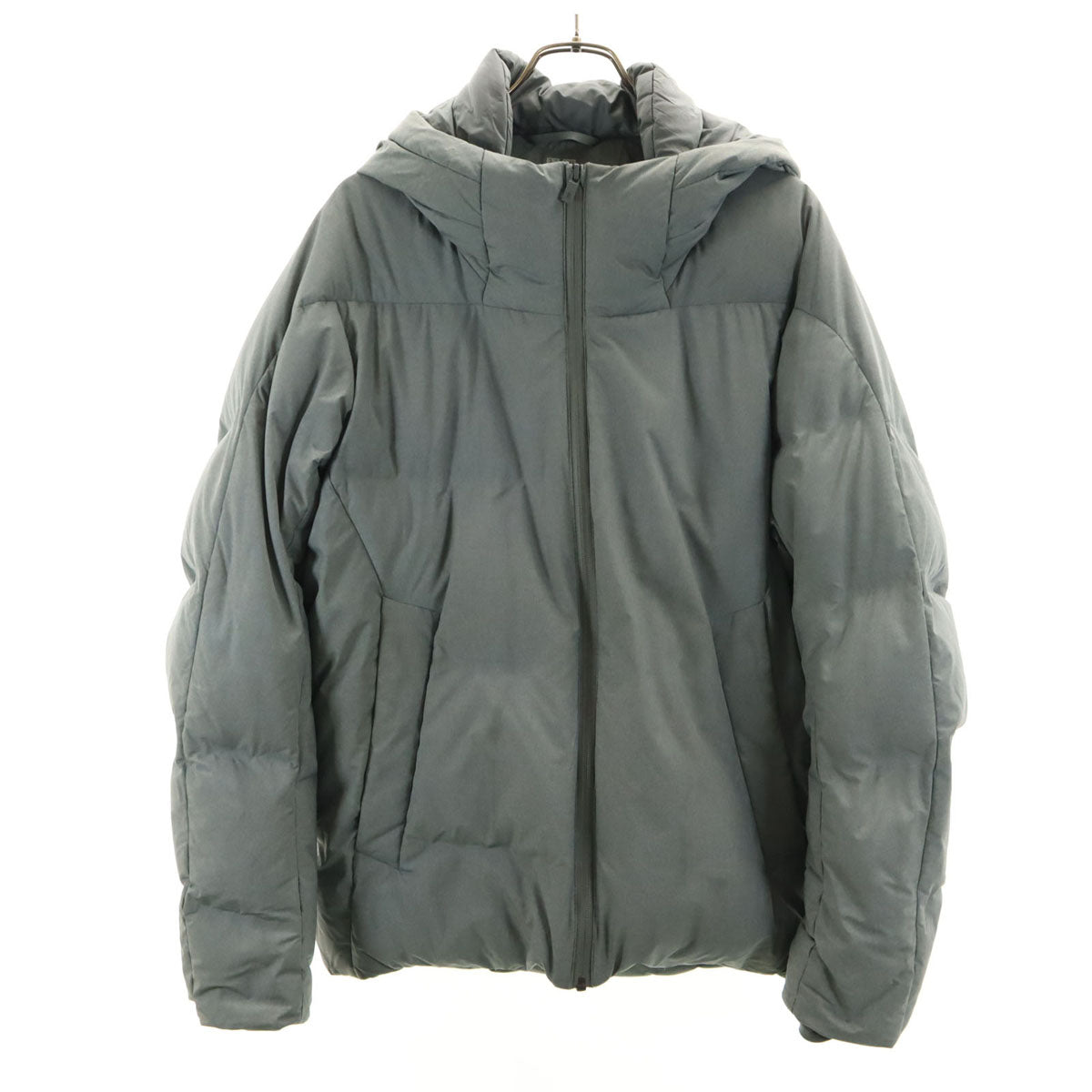 UNIQLO ユニクロ シームレス ダウンパーカー L グレー 3Dカット メンズ