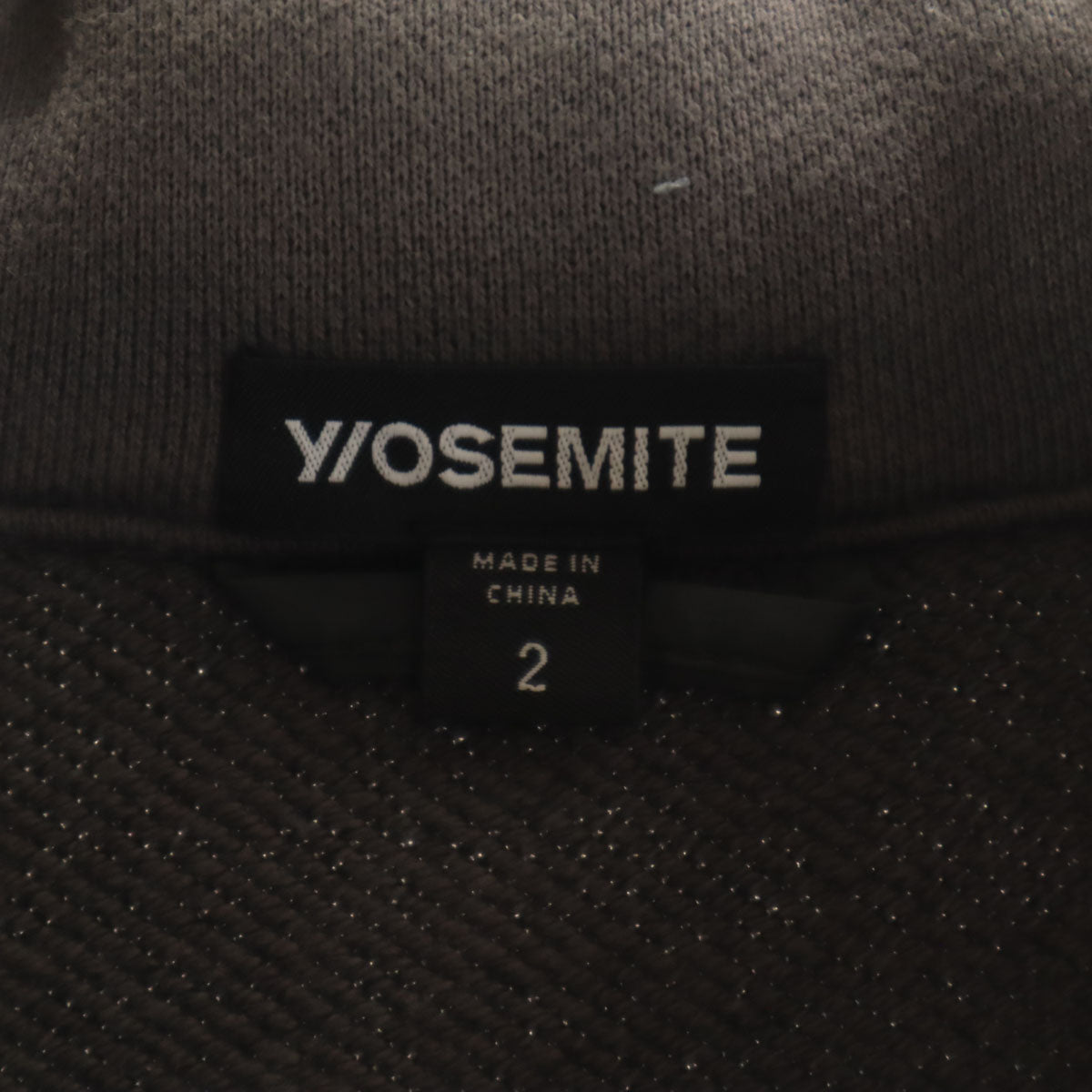 Y/OSEMITE ヨセミテ スウェット切替 ダウンジャケット 2 グレー James Perse メンズ