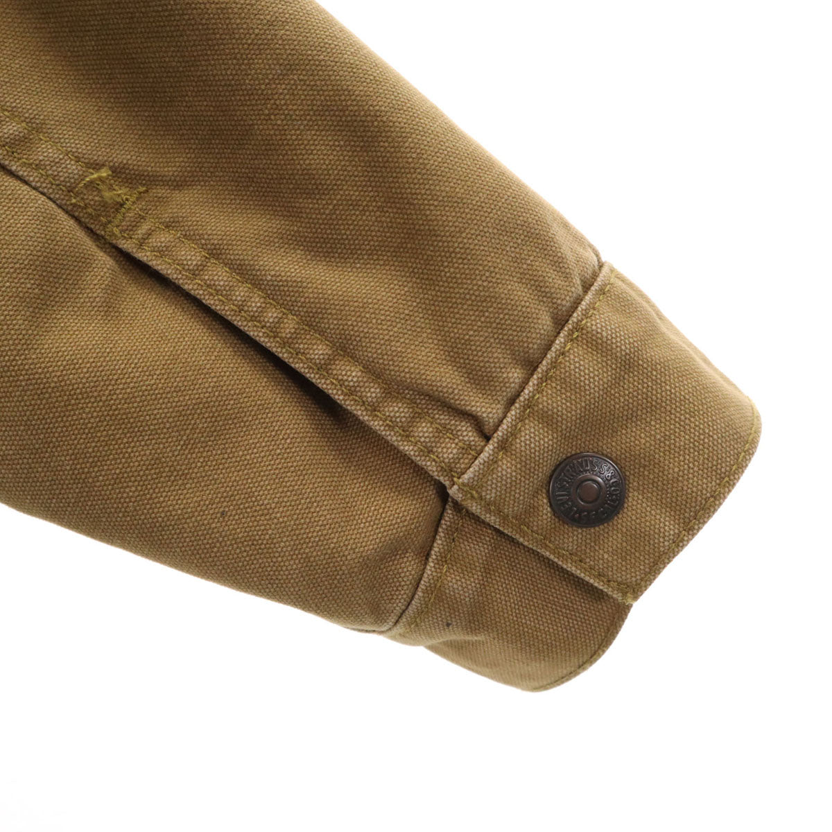 LEVI'S PREMIUM リーバイスプレミアム ビッグE シェルパ トラッカー ジャケット S カーキブラウン 裏ボア メンズ